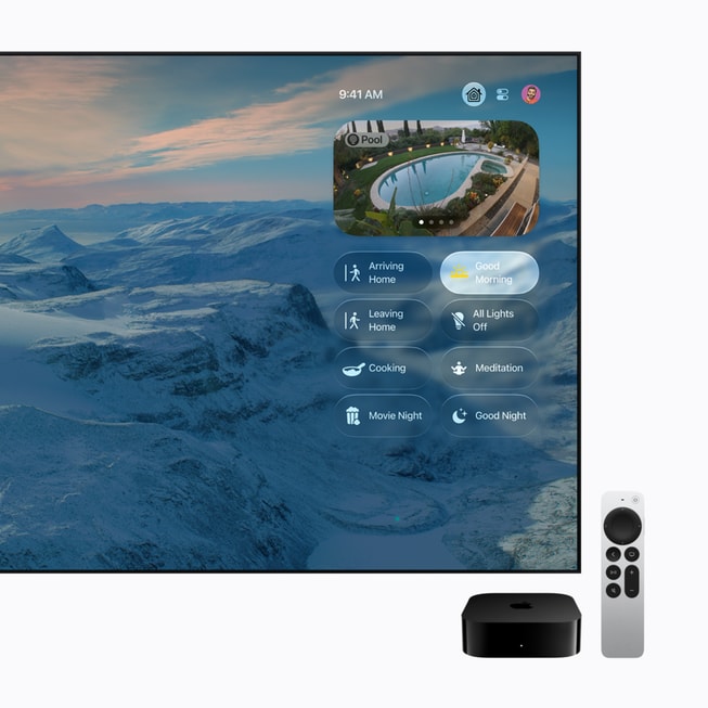 Giao diện điều khiển nhà thông minh trên Apple TV 4K