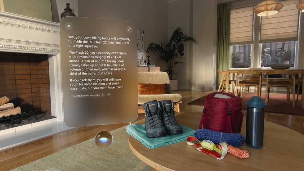 Trải nghiệm Visual Intelligence trên Apple Vision Pro